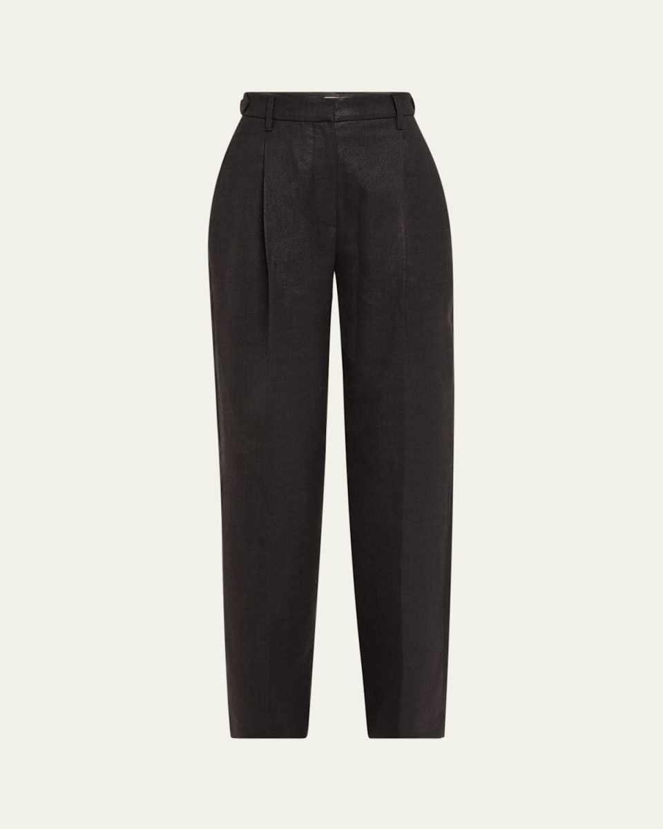 Sparkling Straight Leg Wool Tailor Pants